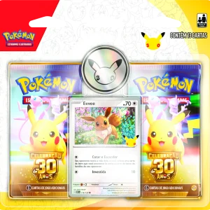 Pokémon TCG — Celebração 30 Anos: Blister Duplo com Moeda