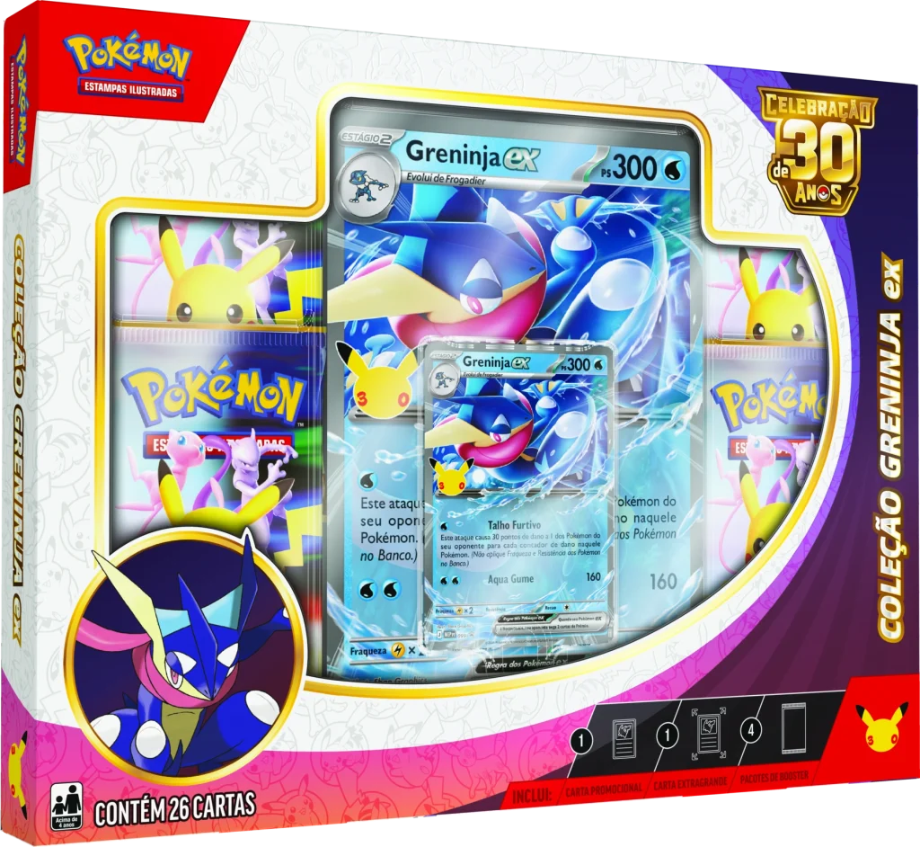 Pokémon TCG — Celebração 30 Anos: Box Greninja ex